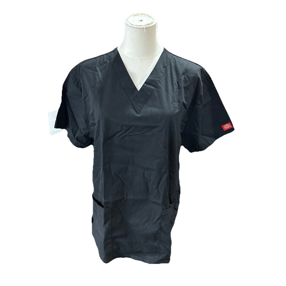 Dickies EDS Signature women's Scrub Top Small Black